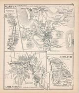 Warrren, Warren Town, Ashland, Ashland Town, New Hampshire State Atlas 1892 Uncolored